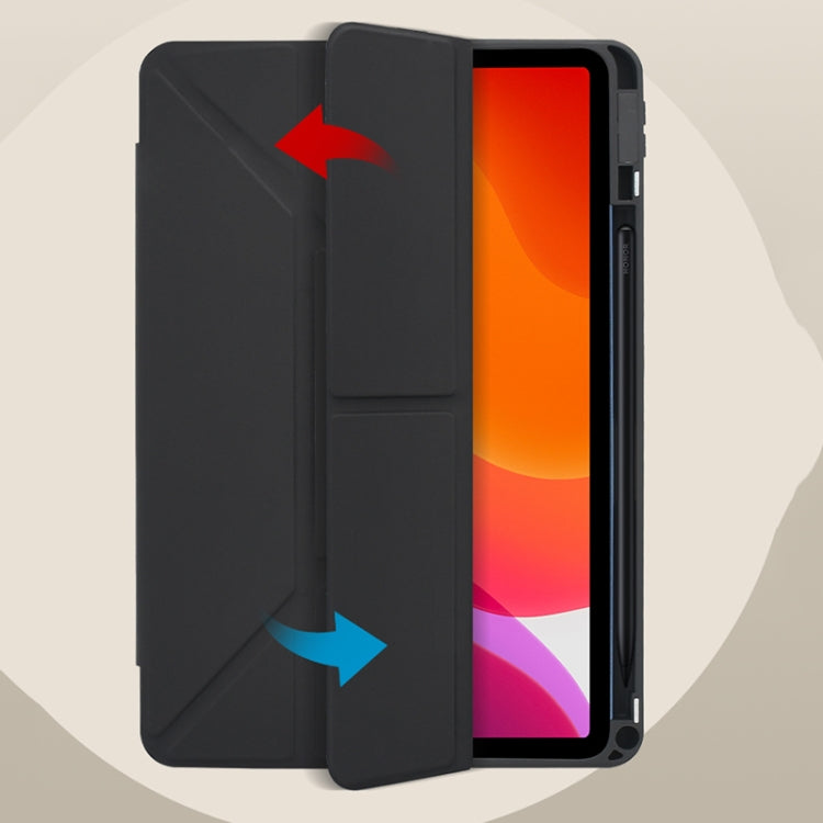 For OPPO Pad 11 2022 Acrylic 2 in 1 Y-fold Smart Leather Tablet Case(Ice White) - OPPO by PMC TechLife | Online Shopping South Africa | PMC TechLife | Buy Now Pay Later Mobicred