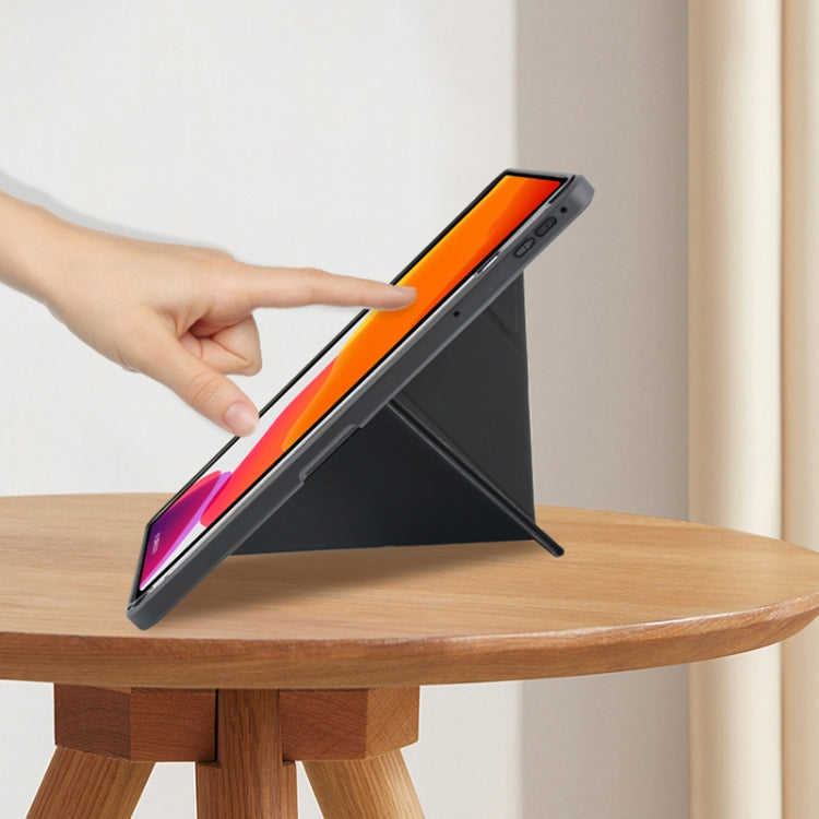 For Honor Pad 8 2022 Acrylic 2 in 1 Y-fold Smart Leather Tablet Case(Grey) - Honor by PMC TechLife | Online Shopping South Africa | PMC TechLife | Buy Now Pay Later Mobicred