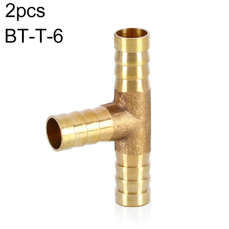 LAIZE 2pcs Pagoda T-type Three Way Pneumatic Components, Caliber:6mm - Interface Series by LAIZE | Online Shopping South Africa | PMC TechLife | Buy Now Pay Later Mobicred
