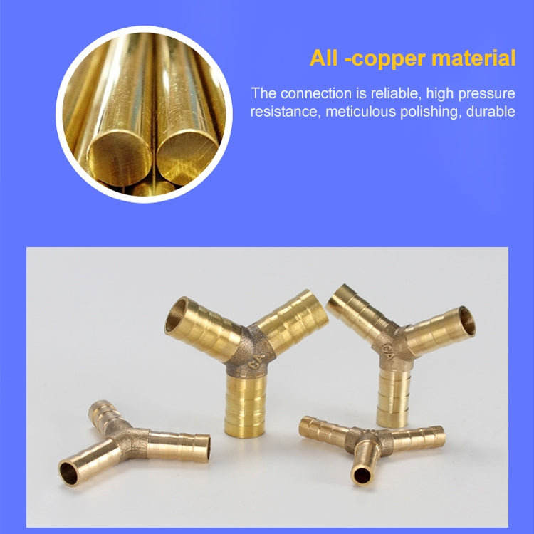 LAIZE 2pcs Pagoda T-type Three Way Pneumatic Components, Caliber:10mm - Interface Series by LAIZE | Online Shopping South Africa | PMC TechLife | Buy Now Pay Later Mobicred