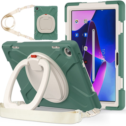 For Lenovo Tab M10 10.1 3rd Gen Silicone + PC Protective Tablet Case(Emerald) - Lenovo by PMC Jewellery | Online Shopping South Africa | PMC Jewellery | Buy Now Pay Later Mobicred