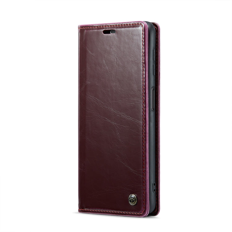 For Samsung Galaxy A23 / M23 CaseMe 003 Crazy Horse Texture Leather Phone Case(Wine Red) - Galaxy Phone Cases by CaseMe | Online Shopping South Africa | PMC Jewellery | Buy Now Pay Later Mobicred