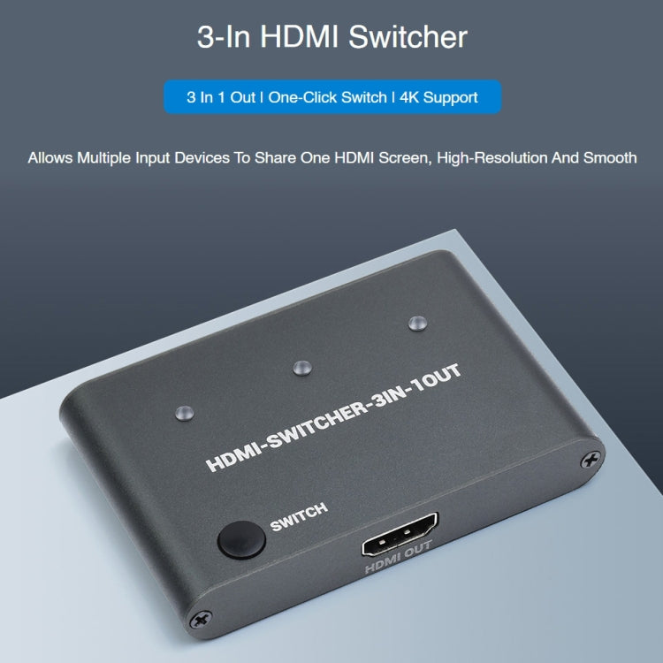 Waveshare 3 in 1 3 inch 4K HDMI Switcher - free shipping - PMC Jewellery - Order now!