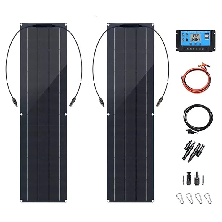 100W Dual Board with 40A Controller PV System Solar Panel(Black) - Solar Panels by PMC Jewellery | Online Shopping South Africa | PMC Jewellery | Buy Now Pay Later Mobicred