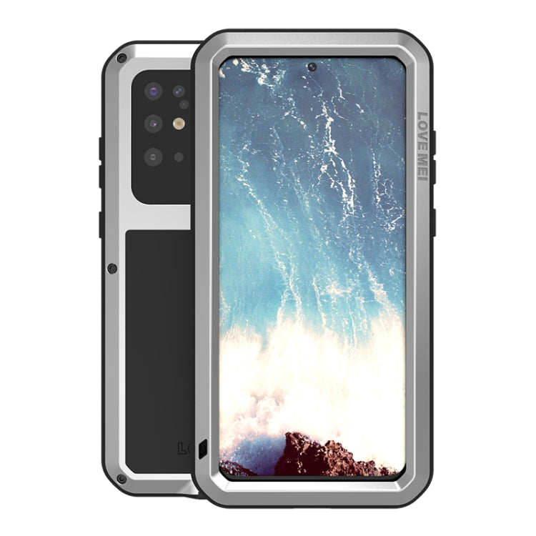 For Galaxy S20 Plus LOVE MEI Metal Shockproof Waterproof Dustproof Protective Case(Silver) - Galaxy Phone Cases by LOVE MEI | Online Shopping South Africa | PMC Jewellery | Buy Now Pay Later Mobicred