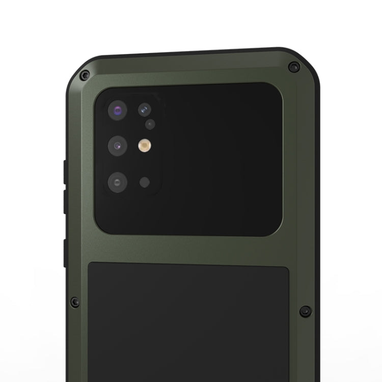 For Galaxy S20 Plus LOVE MEI Metal Shockproof Waterproof Dustproof Protective Case(Army Green) - Galaxy Phone Cases by LOVE MEI | Online Shopping South Africa | PMC Jewellery | Buy Now Pay Later Mobicred