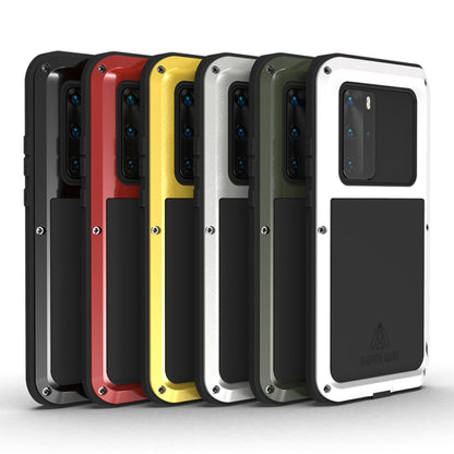 For Huawei P40 Pro LOVE MEI Metal Shockproof Waterproof Dustproof Protective Case(Yellow) - Huawei Cases by LOVE MEI | Online Shopping South Africa | PMC Jewellery