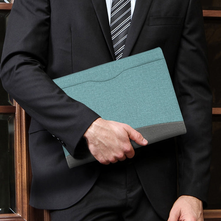 For Microsoft Surface Pro 10 / 9 Cloth Texture Stitching Leather Tablet Case(Black Grey) - Others by PMC TechLife | Online Shopping South Africa | PMC TechLife | Buy Now Pay Later Mobicred
