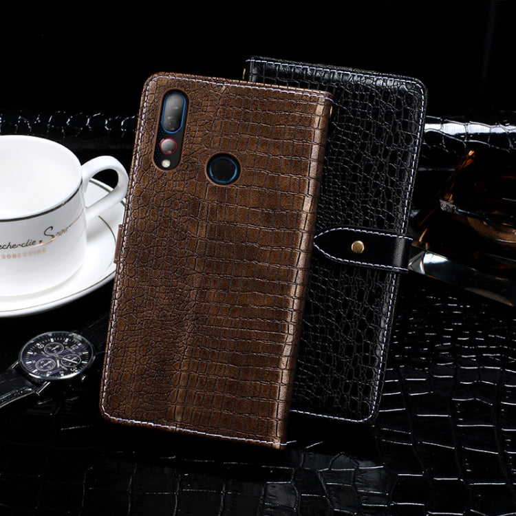 For HTC Desire 19 Plus idewei Crocodile Texture Horizontal Flip Leather Case with Holder & Card Slots & Wallet(Black) - HTC by idewei | Online Shopping South Africa | PMC Jewellery | Buy Now Pay Later Mobicred