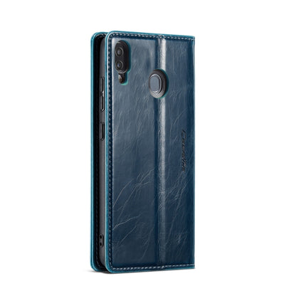 For Samsung Galaxy A20／A30／M10S CaseMe 003 Crazy Horse Texture Leather Phone Case(Blue) - Galaxy Phone Cases by CaseMe | Online Shopping South Africa | PMC Jewellery | Buy Now Pay Later Mobicred