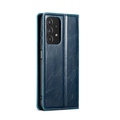 For Samsung Galaxy A32 5G／M32 5G CaseMe 003 Crazy Horse Texture Leather Phone Case(Blue) - Galaxy Phone Cases by CaseMe | Online Shopping South Africa | PMC Jewellery | Buy Now Pay Later Mobicred