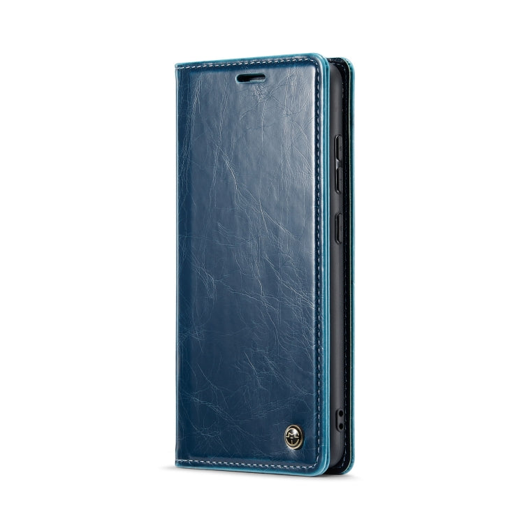 For Samsung Galaxy A33 5G CaseMe 003 Crazy Horse Texture Leather Phone Case(Blue) - Galaxy Phone Cases by CaseMe | Online Shopping South Africa | PMC Jewellery | Buy Now Pay Later Mobicred