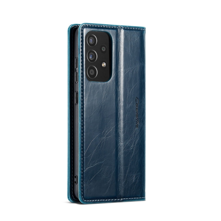 For Samsung Galaxy A33 5G CaseMe 003 Crazy Horse Texture Leather Phone Case(Blue) - Galaxy Phone Cases by CaseMe | Online Shopping South Africa | PMC Jewellery | Buy Now Pay Later Mobicred