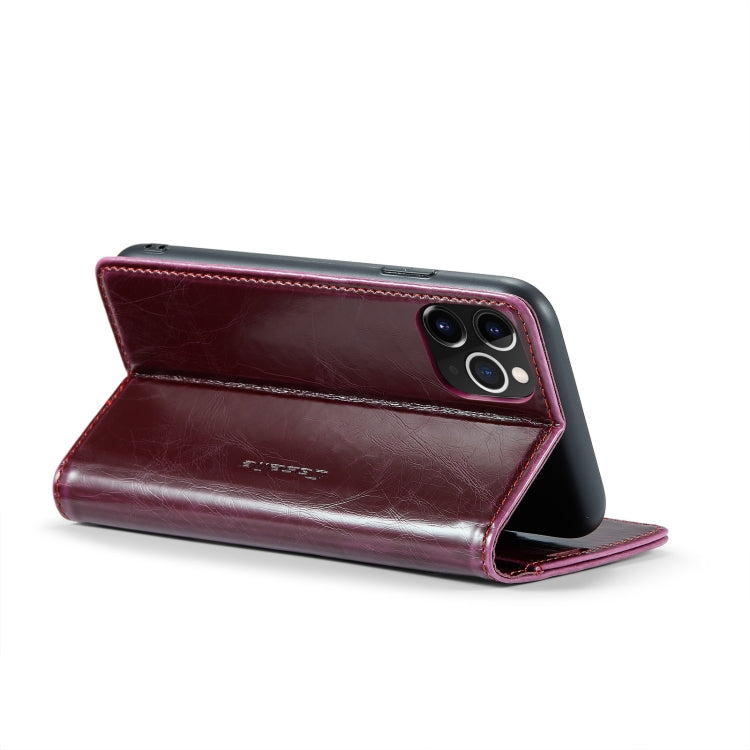 For iPhone 11 Pro CaseMe 003 Crazy Horse Texture Leather Phone Case(Red) - iPhone 11 Pro Cases by CaseMe | Online Shopping South Africa | PMC Jewellery | Buy Now Pay Later Mobicred