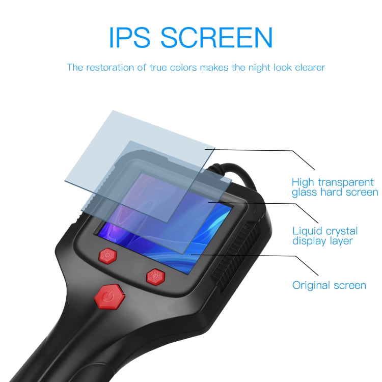 P100 8mm 2.4 inch HD Handheld Endoscope Hardlinewith with LCD Screen, Length:10m -  by PMC TechLife | Online Shopping South Africa | PMC TechLife | Buy Now Pay Later Mobicred