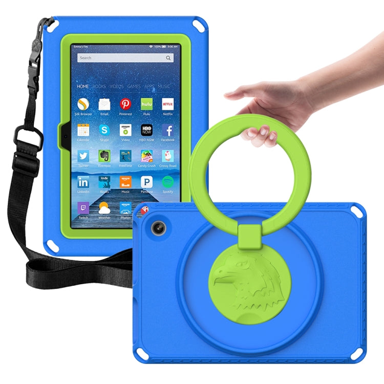 For Amazon Kindle Fire HD7 2022 EVA + PC Shockproof Tablet Case with Waterproof Frame(Blue) - Amazon by PMC TechLife | Online Shopping South Africa | PMC TechLife | Buy Now Pay Later Mobicred