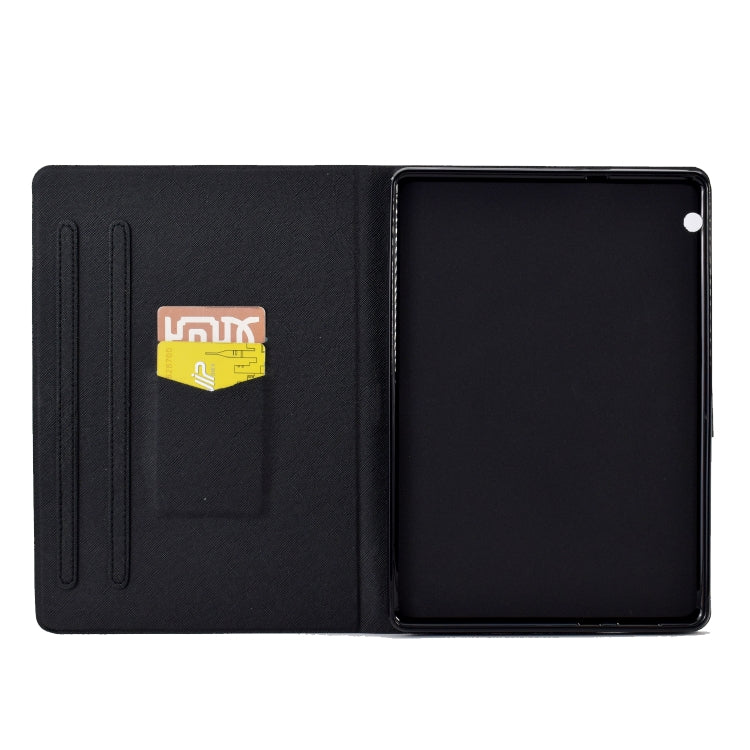 For Huawei MediaPad T5 Electric Pressed TPU Leather Tablet Case(Butterfly Wolf) - Huawei by PMC TechLife | Online Shopping South Africa | PMC TechLife | Buy Now Pay Later Mobicred