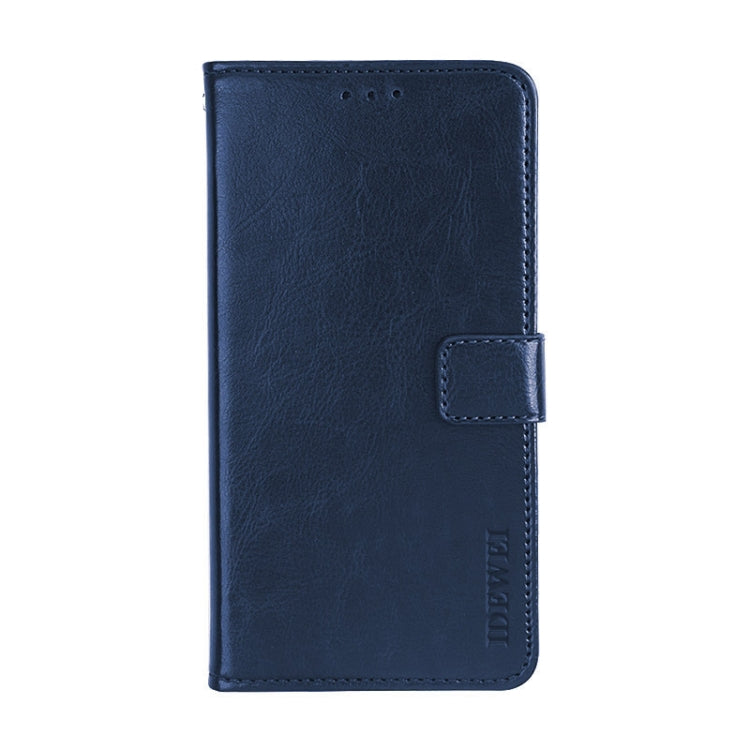 For Oukitel C19 Pro idewei Crazy Horse Texture Leather Phone Case(Dark Blue) - More Brand by idewei | Online Shopping South Africa | PMC Jewellery | Buy Now Pay Later Mobicred