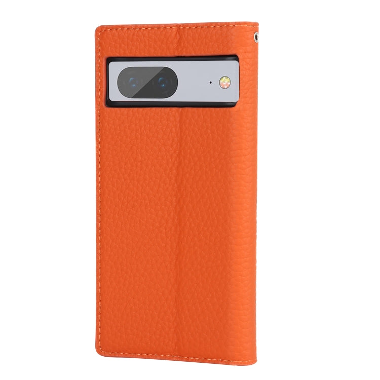 For Google Pixel 7 5G Litchi Texture Genuine Leather Phone Case(Orange) - free shipping - PMC TechLife - Order now!