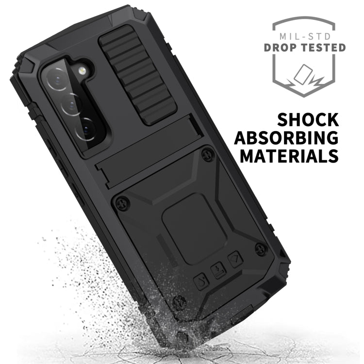 For Samsung Galaxy S23 5G R-JUST Life Waterproof Dustproof Shockproof Phone Case(Black) - Galaxy S23 5G Cases by R-JUST | Online Shopping South Africa | PMC Jewellery