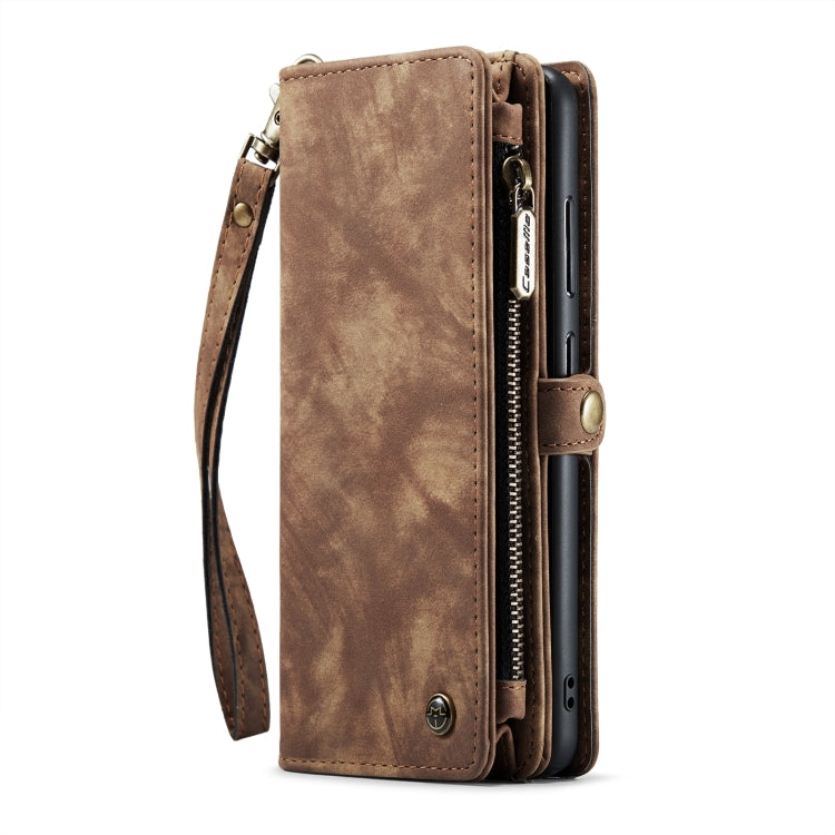 For Samsung Galaxy S23 5G CaseMe 008 Detachable Multifunctional Leather Phone Case(Brown) - Galaxy S23 5G Cases by CaseMe | Online Shopping South Africa | PMC Jewellery | Buy Now Pay Later Mobicred