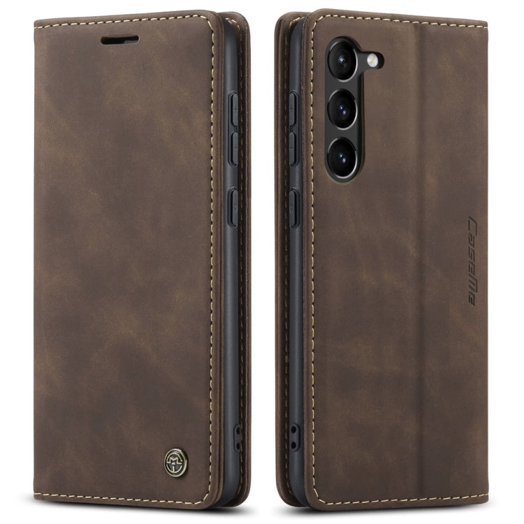 For Samsung Galaxy S23+ 5G CaseMe 013 Multifunctional Horizontal Flip Leather Phone Case(Coffee) - Galaxy S23+ 5G Cases by CaseMe | Online Shopping South Africa | PMC Jewellery | Buy Now Pay Later Mobicred