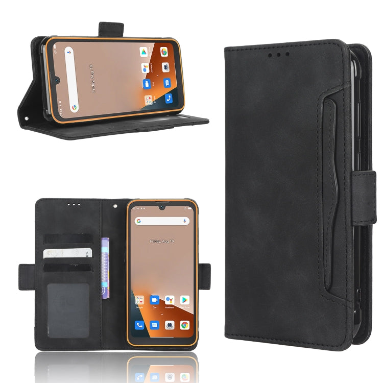 For Blackview BV5200 Skin Feel Calf Texture Card Slots Leather Phone Case(Black) - More Brand by PMC Jewellery | Online Shopping South Africa | PMC Jewellery | Buy Now Pay Later Mobicred