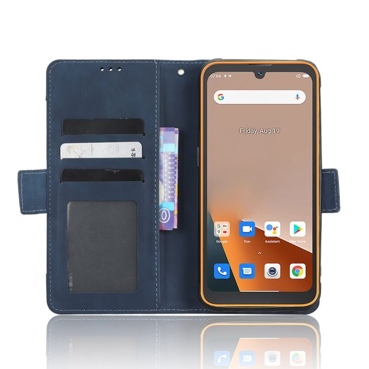 For Blackview BV5200 Skin Feel Calf Texture Card Slots Leather Phone Case(Blue) - More Brand by PMC Jewellery | Online Shopping South Africa | PMC Jewellery | Buy Now Pay Later Mobicred