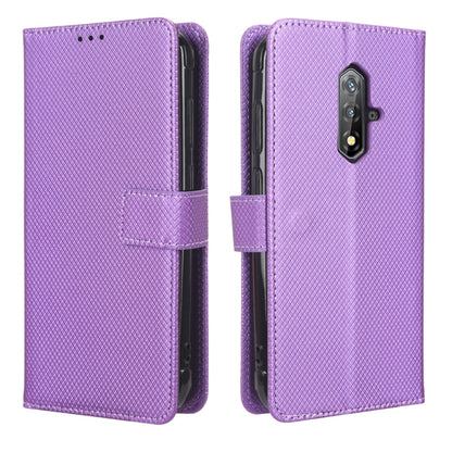 For Blackview BV5200 Diamond Texture Leather Phone Case(Purple) - More Brand by PMC Jewellery | Online Shopping South Africa | PMC Jewellery | Buy Now Pay Later Mobicred