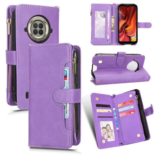 For Doogee S96 Pro Litchi Texture Zipper Leather Phone Case(Purple) - Doogee Cases by PMC Jewellery | Online Shopping South Africa | PMC Jewellery | Buy Now Pay Later Mobicred