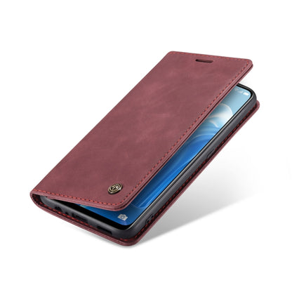 For OPPO Reno7 4G Indonesia/F21 Pro 4G/Reno8 4G CaseMe 013 Multifunctional Horizontal Flip Leather Phone Case(Wine Red) - OPPO Cases by CaseMe | Online Shopping South Africa | PMC Jewellery | Buy Now Pay Later Mobicred