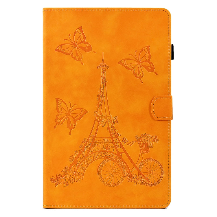 For Lenovo Tab M10 Gen 2 Tower Embossed Leather Smart Tablet Case(Khaki) - Lenovo by PMC TechLife | Online Shopping South Africa | PMC TechLife | Buy Now Pay Later Mobicred
