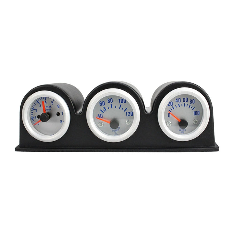 52mm 3 in 1 12V Car Combined Meter Tachometer + Water Temp Gauge + Oil Press Gauge with Bracket - Clocks & Car Meters by PMC Jewellery | Online Shopping South Africa | PMC Jewellery | Buy Now Pay Later Mobicred