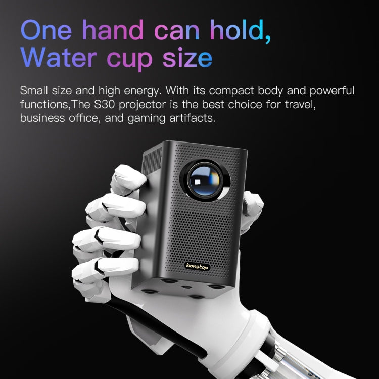 S30 Android System HD Portable WiFi Mobile Projector, Plug Type:AU Plug(White) - Mini Projector by PMC TechLife | Online Shopping South Africa | PMC TechLife | Buy Now Pay Later Mobicred