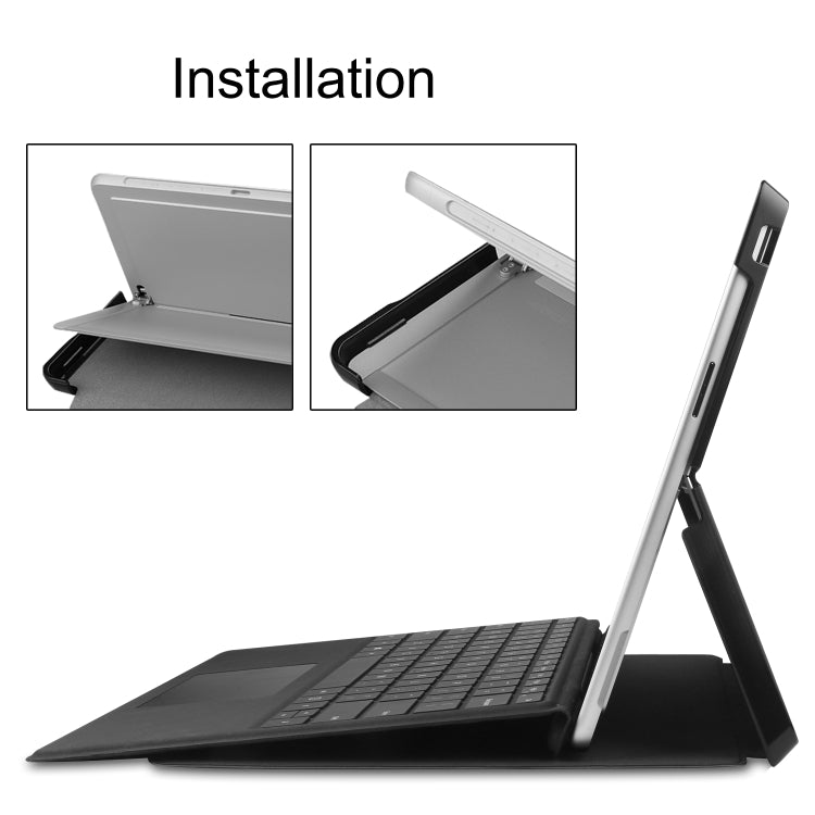 For Microsoft Surface Pro 9 Custer Painted 3-Fold Holder Leather Tablet Case(Milky Way Nebula) - Microsoft by PMC TechLife | Online Shopping South Africa | PMC TechLife | Buy Now Pay Later Mobicred