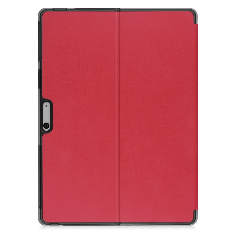 For Microsoft Surface Pro 9 Custer Pure Color Holder Leather Tablet Case(Red) - Microsoft by PMC TechLife | Online Shopping South Africa | PMC TechLife | Buy Now Pay Later Mobicred