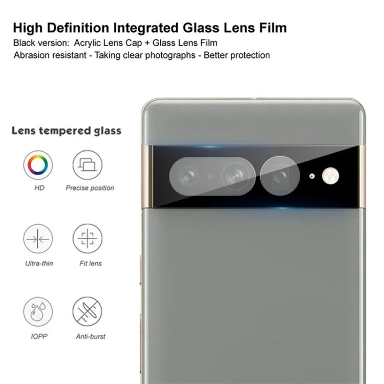 For Google Pixel 7 Pro 2pcs Full Glue Tempered Glass Full Film with 2pcs Aluminum Lens Film Set - Google Tempered Glass by PMC Jewellery | Online Shopping South Africa | PMC Jewellery