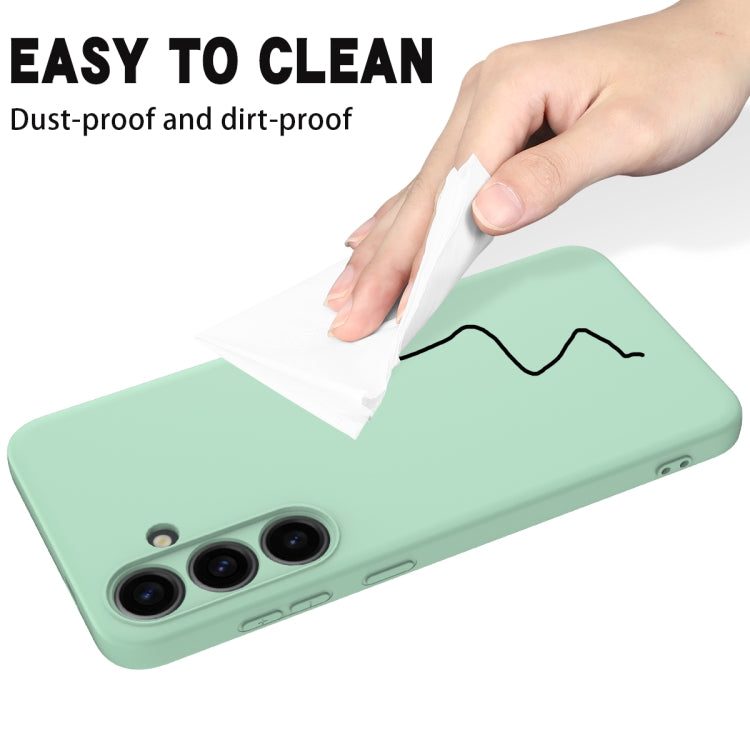For Samsung Galaxy S24 5G Color Liquid Silicone Phone Case(Green) - Galaxy S24 5G Cases by PMC TechLife | Online Shopping South Africa | PMC TechLife | Buy Now Pay Later Mobicred