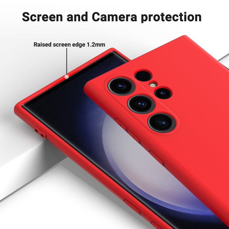 For Samsung Galaxy S24 Ultra 5G Color Liquid Silicone Phone Case(Red) - Galaxy S24 Ultra 5G Cases by PMC Jewellery | Online Shopping South Africa | PMC Jewellery