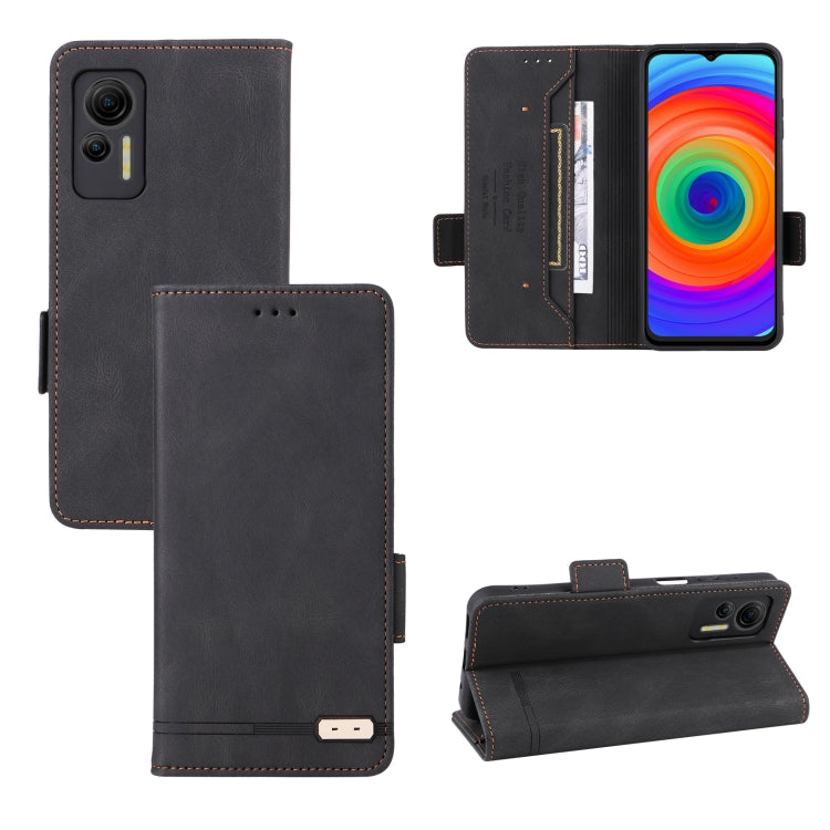 For Ulefone Note 14 Magnetic Clasp Leather Phone Case(Black) - Ulefone Cases by PMC Jewellery | Online Shopping South Africa | PMC Jewellery | Buy Now Pay Later Mobicred