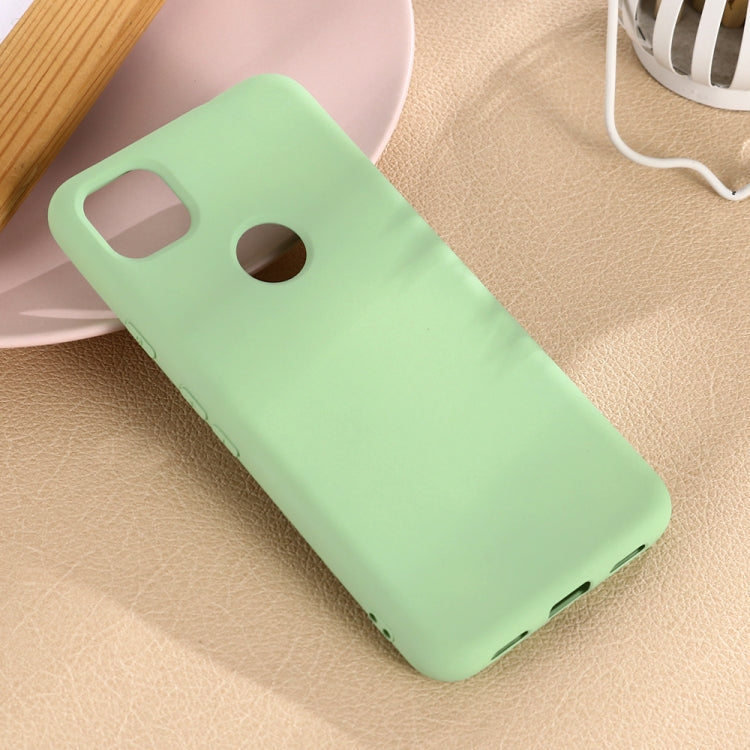 For Google Pixel 4a Pure Color Liquid Silicone Shockproof Full Coverage Case(Green) - Google Cases by PMC TechLife | Online Shopping South Africa | PMC TechLife