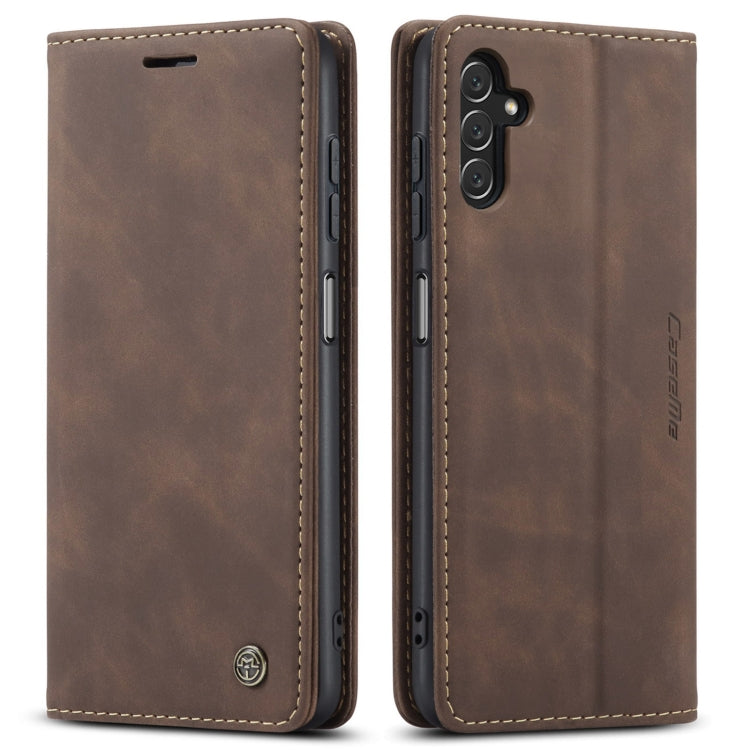 For Samsung Galaxy A14 5G CaseMe 013 Multifunctional Horizontal Flip Leather Phone Case(Coffee) - Galaxy Phone Cases by CaseMe | Online Shopping South Africa | PMC Jewellery | Buy Now Pay Later Mobicred