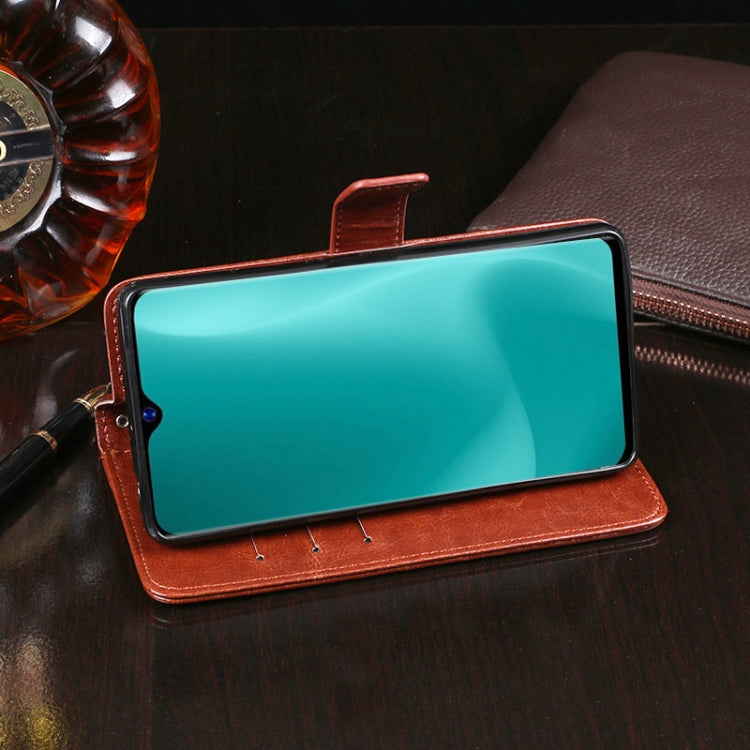 For Blackview A60 idewei Crazy Horse Texture Horizontal Flip Leather Case with Holder & Card Slots & Wallet(Sky Blue) - More Brand by idewei | Online Shopping South Africa | PMC TechLife | Buy Now Pay Later Mobicred