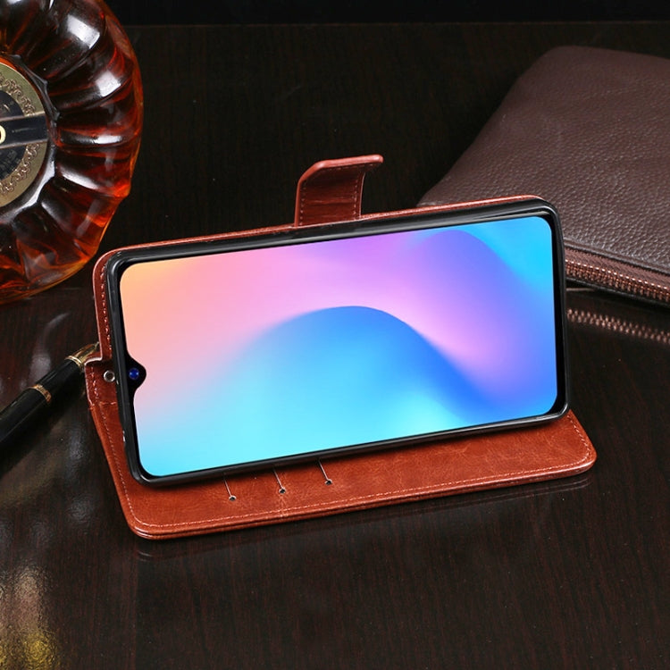 For Blackview A60 Pro idewei Crazy Horse Texture Horizontal Flip Leather Case with Holder & Card Slots & Wallet(Black) - More Brand by idewei | Online Shopping South Africa | PMC TechLife | Buy Now Pay Later Mobicred