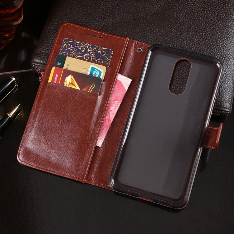 For Cubot Note Plus idewei Crazy Horse Texture Horizontal Flip Leather Case with Holder & Card Slots & Wallet(Yellow) - More Brand by idewei | Online Shopping South Africa | PMC Jewellery | Buy Now Pay Later Mobicred