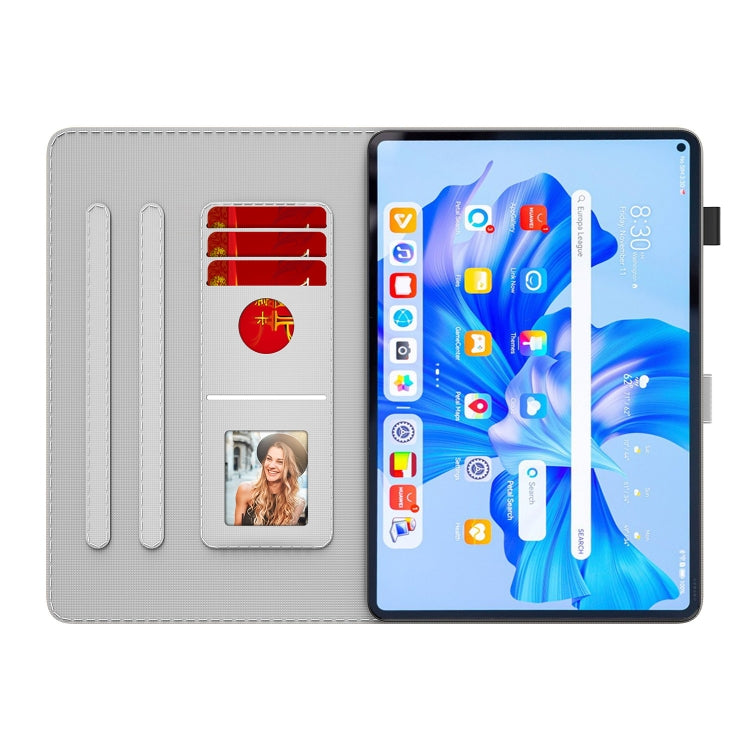 For Huawei MatePad Pro 11 2022 Watercolor Pattern Flip Leather Tablet Case(Berry Color) - Huawei by PMC TechLife | Online Shopping South Africa | PMC TechLife | Buy Now Pay Later Mobicred