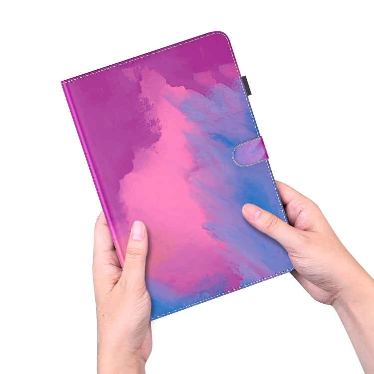 For Huawei MatePad Pro 11 2022 Watercolor Pattern Flip Leather Tablet Case(Purple Red) - Huawei by PMC TechLife | Online Shopping South Africa | PMC TechLife | Buy Now Pay Later Mobicred