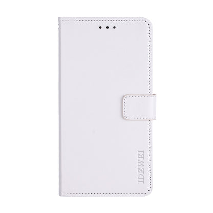 For Doogee X70 idewei  Crazy Horse Texture Horizontal Flip Leather Case with Holder & Card Slots & Wallet(White) - More Brand by idewei | Online Shopping South Africa | PMC Jewellery | Buy Now Pay Later Mobicred