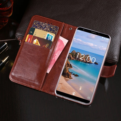 For Oukitel C11 Pro idewei  Crazy Horse Texture Horizontal Flip Leather Case with Holder & Card Slots & Wallet(White) - More Brand by idewei | Online Shopping South Africa | PMC Jewellery | Buy Now Pay Later Mobicred