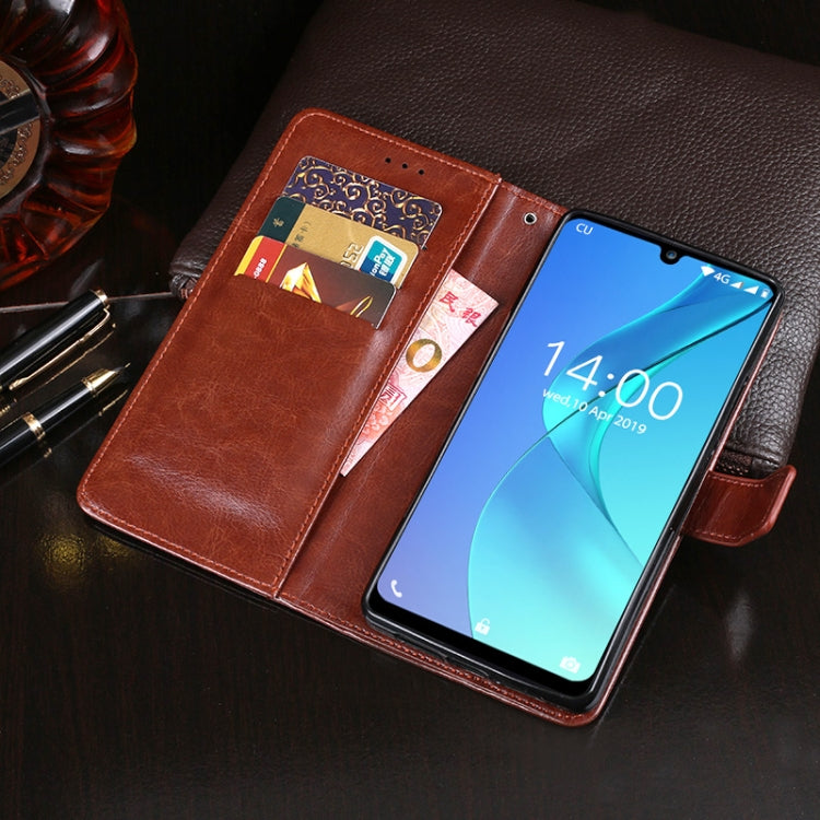 For Oukitel C16 Pro idewei  Crazy Horse Texture Horizontal Flip Leather Case with Holder & Card Slots & Wallet(Brown) - More Brand by idewei | Online Shopping South Africa | PMC Jewellery | Buy Now Pay Later Mobicred